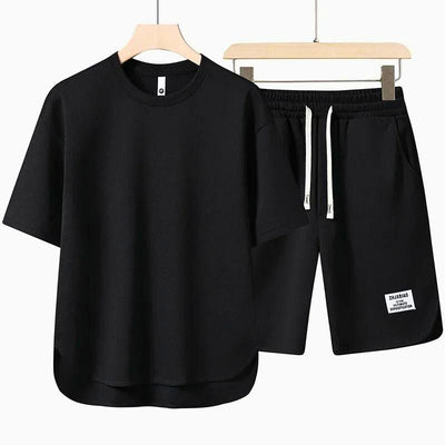 T-Shirt und Shorts Set - Lässig - Sweat-Shorts - Zweiteiler - Herrenbekleidung