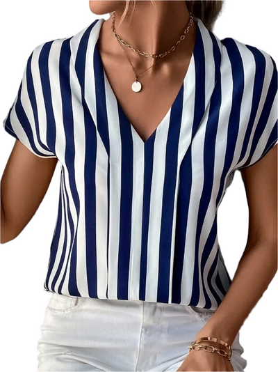 Altea® | Gestreifte Bluse mit V-Ausschnitt