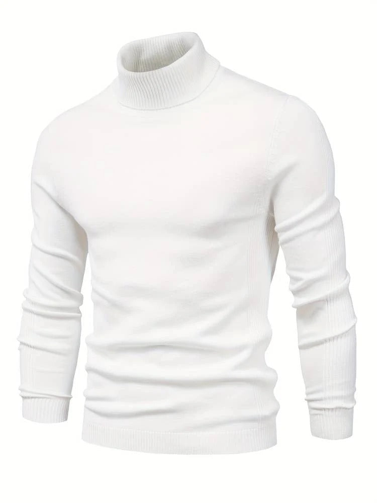 Hochwertiger Herren Rollkragenpullover | Slim Fit | Weiche Merinowolle