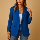 Maßgeschneiderter Stretch-Blazer für Damen – Blau