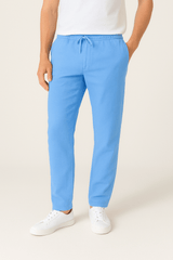Tapered Hose Herren | Kordelzug & Bequemer Sitz – Blau