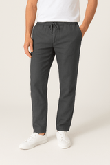 Tapered Hose Herren | Kordelzug & Bequemer Sitz – Dunkelgrau