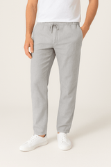Tapered Hose Herren | Kordelzug & Bequemer Sitz – Grau