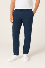 Tapered Hose Herren | Kordelzug & Bequemer Sitz – Marineblau