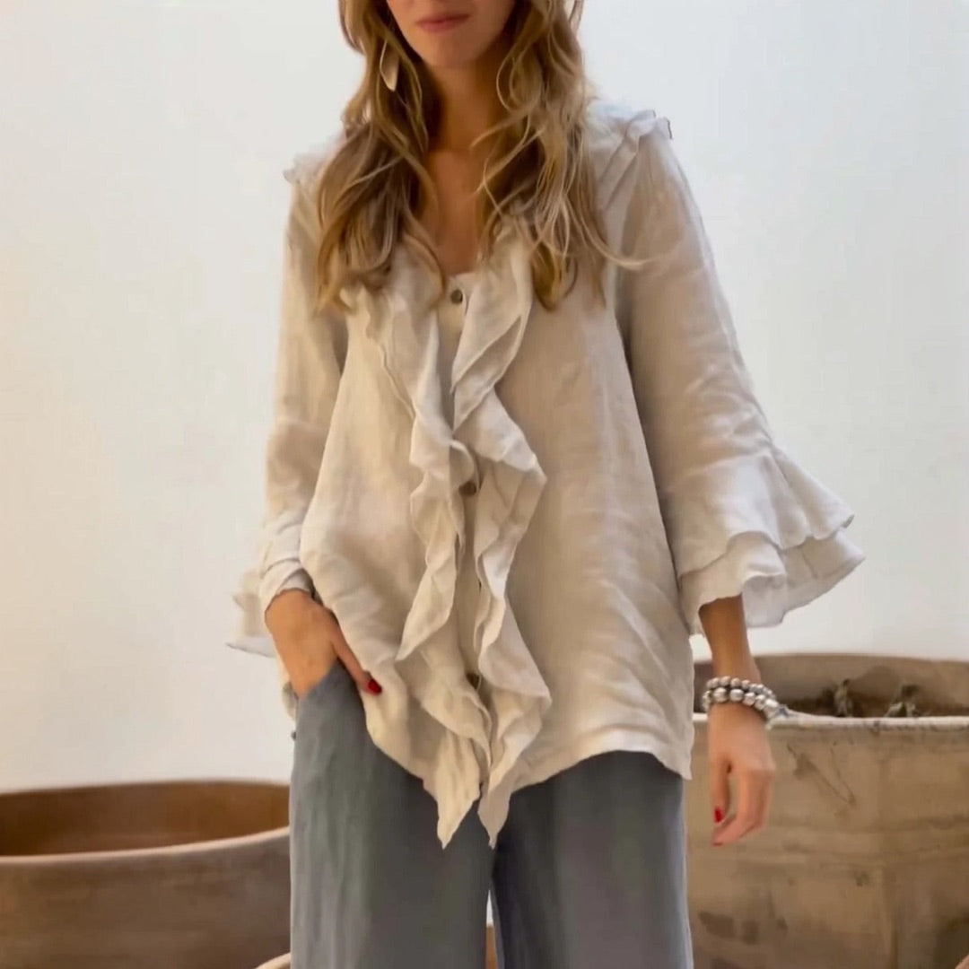 Fenja - Luftige und Stilvolle Bluse – Perfekt für Den Alltag