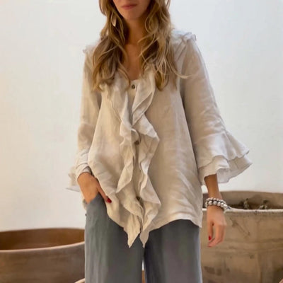 Fenja - Luftige und Stilvolle Bluse – Perfekt für Den Alltag