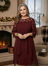 Mia | Damenkleid mit elegantem und bequemem Schnitt – Rotwein