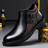 Oliver | Exklusive und Stilvolle Herren-Lederstiefel für den Winter – Eichenbraun