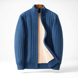 Lukas | Warmer Herren Cardigan modern & stilvoll – Blau