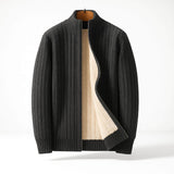 Lukas | Warmer Herren Cardigan modern & stilvoll – Dunkelgrau