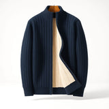 Lukas | Warmer Herren Cardigan modern & stilvoll – Marineblau