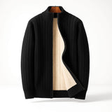Lukas | Warmer Herren Cardigan modern & stilvoll – Schwarz