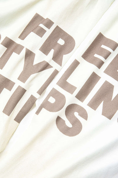 Edith | Stylisches Front-Tie-Shirt mit trendigem Schriftzug und engem Schnitt