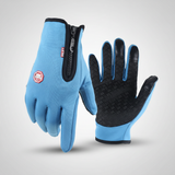 Handschuhe mit Touchfunktion und Grip – Hellblau