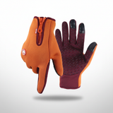 Handschuhe mit Touchfunktion und Grip – Orange