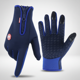 Handschuhe mit Touchfunktion und Grip – Blau