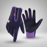 Handschuhe mit Touchfunktion und Grip – Lila