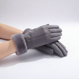 Touchscreen-Winterhandschuhe mit Innenfutter – Grau