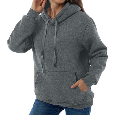 Plüschgefütterter Hoodie mit kuscheliger Innenseite für Frauen