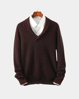 TROELS™ | KLASSISCHER PULLOVER – Burgunderrot