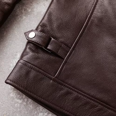 Elegante Herren-Lederjacke aus hochwertigem Echtleder - Zeitlos und stilvoll