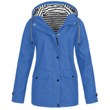 Übergangsjacke Damen | Jacke Damen | Kapuze & Windschutz bei jedem Schauer – Hellblau