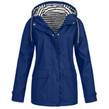 Übergangsjacke Damen | Jacke Damen | Kapuze & Windschutz bei jedem Schauer – Blau