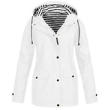 Übergangsjacke Damen | Jacke Damen | Kapuze & Windschutz bei jedem Schauer – Weiß