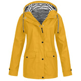 Übergangsjacke Damen | Jacke Damen | Kapuze & Windschutz bei jedem Schauer – Gelb