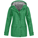 Übergangsjacke Damen | Jacke Damen | Kapuze & Windschutz bei jedem Schauer – Grün