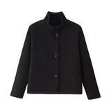 Übergangsjacke Damen | Jacke Damen | Stehkragen für eleganten Schutz – Schwarz