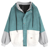 Übergangsjacke Damen | Kapuzenpullover Damen | Elastische Abschlüsse für bessere Wärmeisolation – Blau