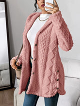 Übergangsjacke Damen | Mantel Damen | Knopfleiste & Wärmender Tragekomfort – Rosa