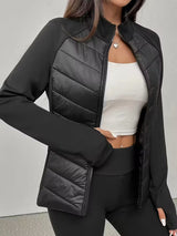 Übergangsjacke Damen | Steppjacke Damen | Figurbetonter Schnitt & angenehme Wärme – Schwarz