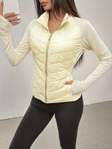 Übergangsjacke Damen | Steppjacke Damen | Figurbetonter Schnitt & angenehme Wärme – Beige