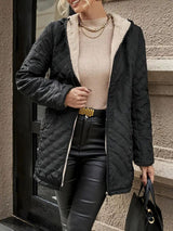 Übergangsjacke Damen | Steppjacke Damen | Kuscheliges Innengefühl & angenehm wärmend – Schwarz