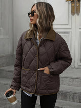 Übergangsjacke Damen | Steppjacke Damen | Winddicht & angenehm wärmend – Schwarz