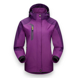 Übergangsjacke Damen | Winddicht & Kapuze – Lila