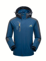 Übergangsjacke Herren | Herren Steppjacke | Winddicht & Kapuze für zuverlässigen Schutz – Blau