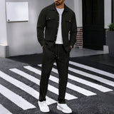 Übergangsjacke Herren | Jacke Herren | 2-teilig & geprägt für klaren Look – Schwarz