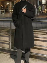 Übergangsjacke Herren | Mantel Herren | Doppelreiher für einen souveränen Auftritt – Schwarz