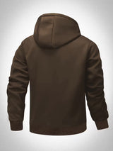 Übergangsjacke Herren | Zip Hoodie Herren | Kapuze & Wärmekomfort – Braun
