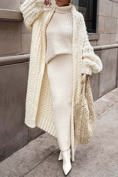 Übergroße Strickjacke für Frauen – Gemütlicher Stil für kalte Tage