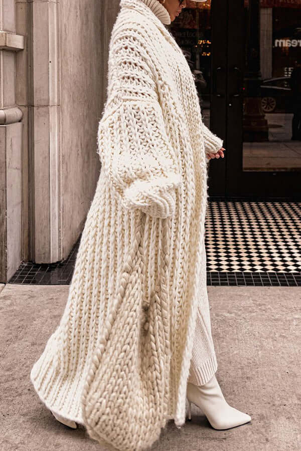 Übergroße Strickjacke für Frauen – Gemütlicher Stil für kalte Tage