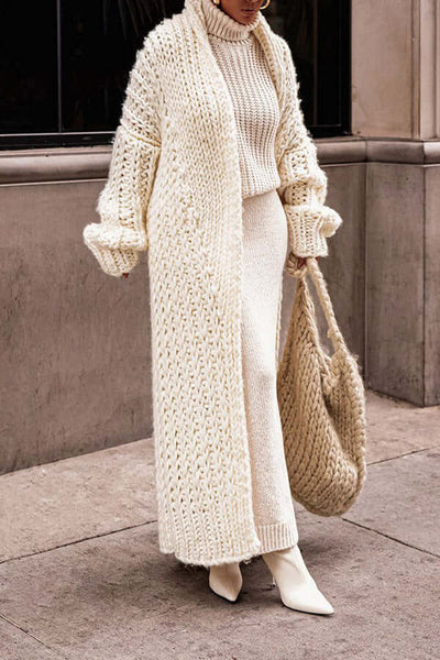 Übergroße Strickjacke für Frauen – Gemütlicher Stil für kalte Tage