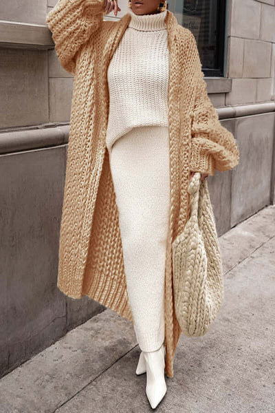 Übergroße Strickjacke für Frauen – Gemütlicher Stil für kalte Tage