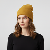 Gestrickte Wintermütze mit warmer Isolierung – Ingwer