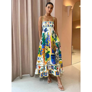 Bedrucktes Sommer Strandkleid Für Damen | Klassisch