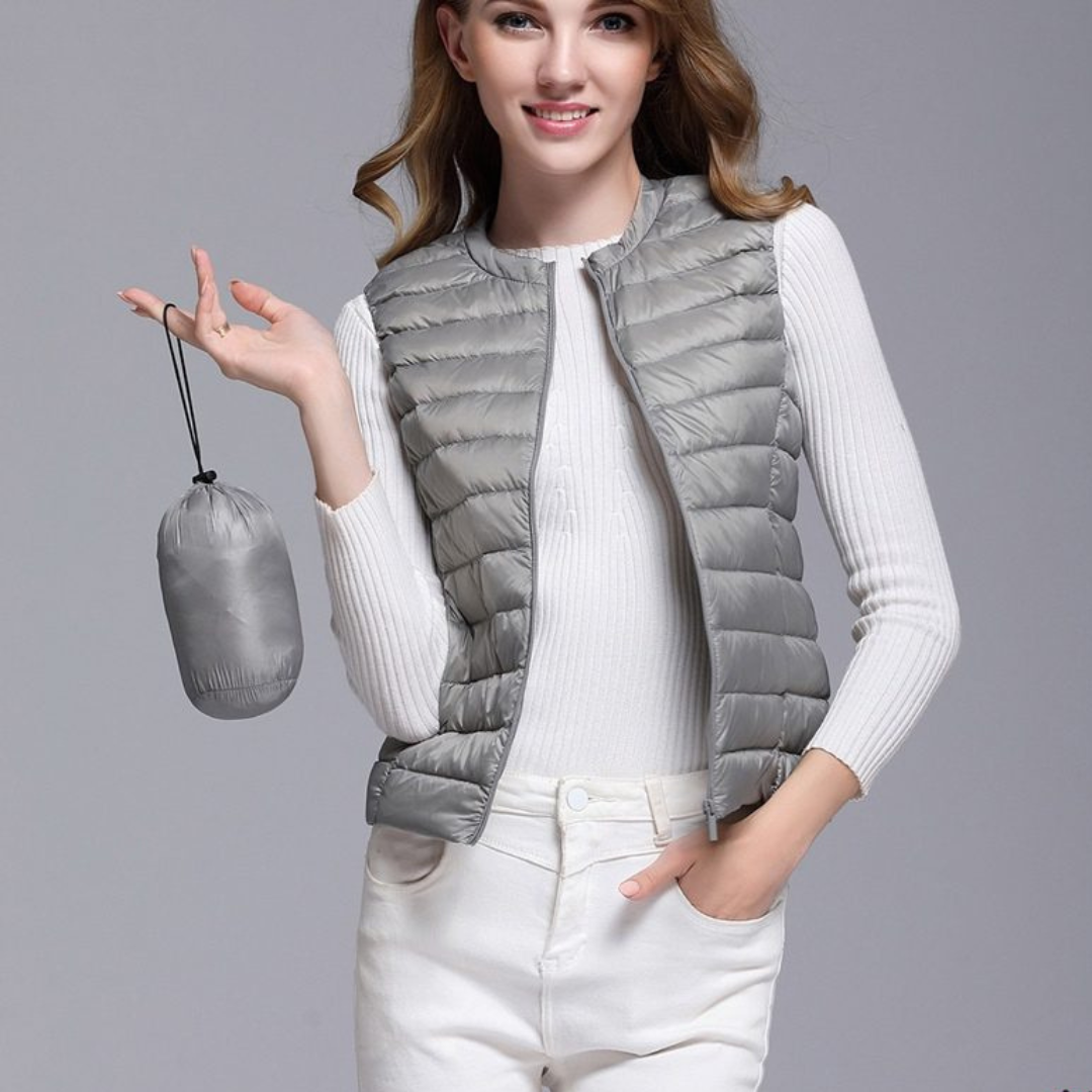 Ärmellose Weste Mit Reißverschluss Für Damen | Puffer