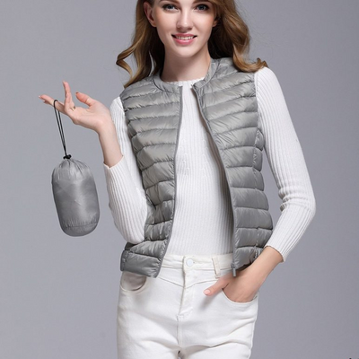 Ärmellose Weste Mit Reißverschluss Für Damen | Puffer